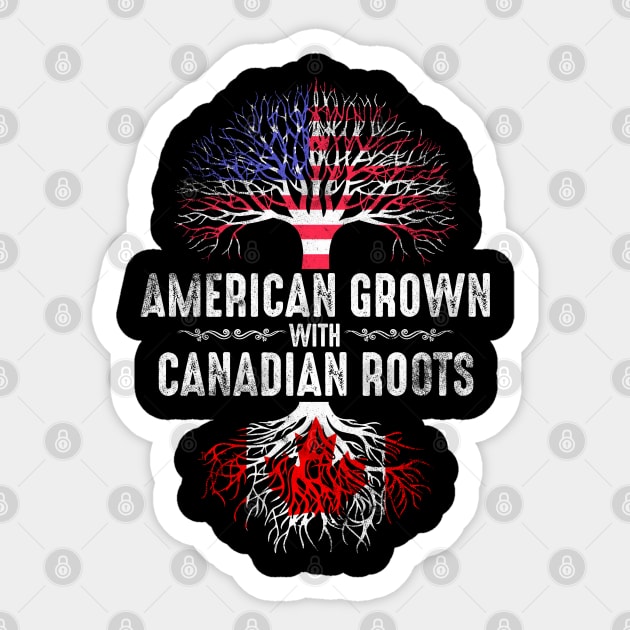 Canadian American Sticker by Mila46